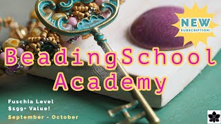 BeadingSchool Academy NEW BiMonthly DIY Bead Subscription Box [upl. by Rabbaj308]