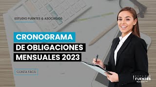 Cronograma Sunat 2023 ► Cómo saber cronograma de pagos SUNAT l calendario obligaciones tributarias [upl. by Yeo482]