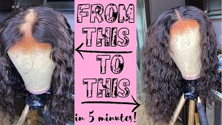 HOW TO fix a bald closure in 5 minutes [upl. by Eecart]