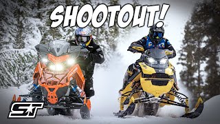 2024 TwoStroke Turbo Trail Sled SHOOTOUT Patriot Boost vs 850 Turbo R [upl. by Anoynek]