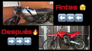 Honda Cg modificado a Cross Parte 9 [upl. by Spindell]