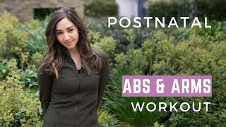 Postnatal Abs amp Arms Workout  10 Minutes [upl. by Ecirp]