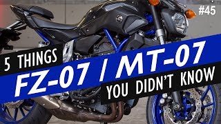 5 Things You Didnt Know About the Yamaha FZ07  MT07 [upl. by Ahsoyek]