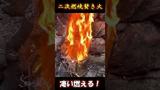 二次燃焼方式の焚き火台はめっちゃ燃える！焚き火 脂身長男チャンネル [upl. by Adok]