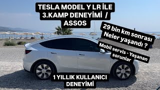 Tesla model y uzun dönem kullanıcı testi  Tesla ile kamp günlükleri  Assos kampı [upl. by Paver]