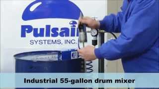 55Gallon Drum Mixer Agitator amp Blender  Pulsair Systems [upl. by Vita]