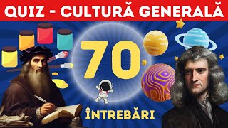 QUIZ CULTURĂ GENERALĂ  70 de întrebări și răspunsuri [upl. by Ahsimaj424]