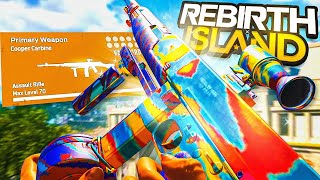 my COOPER CARBINE has NO RECOIL on REBIRTH ISLAND 😏 Best Cooper Carbine Class Warzone [upl. by Nwavahs]