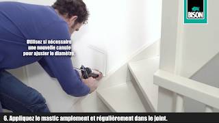 Appliquer du mastic au niveau dun escalier [upl. by Thant]