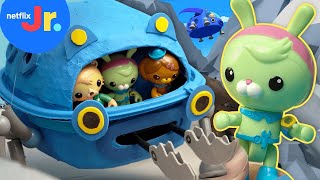 Octonauts Toy Play Mudslide Escape 🐍 Octonauts Above amp Beyond  Netflix Jr [upl. by Enenej677]