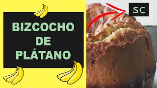 🍌 Cómo hacer BIZCOCHO DE PLÁTANO  Maduro y Esponjoso  🍌 [upl. by Jem]