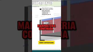 MODELAR ALBAÑILERÍA en Revit  Revit Structure Modeling Tutorial  Mampostería confinada [upl. by Ekard]