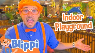 Blippi Visits an Indoor Playground Jungle Animals  Blippi Full Episodes  Educational Videos [upl. by Okikuy]