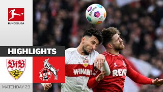 Köln Stops Stuttgarts Winning Series  VfB Stuttgart  1 FC Köln 11  Highlights  Matchday 23 [upl. by Risay]