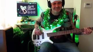 The Darkness christmas time dont let the bells end bass cover [upl. by Buschi559]