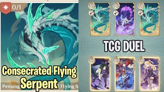 Genius Invokation TCG  Consecrated Flying Serpent  Genshin Impact [upl. by Hammock520]