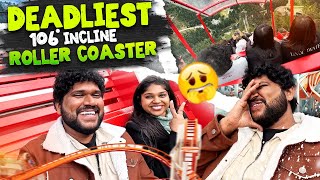 சாவு பயத்தை காட்டிட்டாங்க 🥶😱  Switzerland Gelmerbahn ROLLER COASTER  Foodie Prabu [upl. by Einnoj]