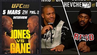 UFC 285 Jones v Gane  Le bestof de la conférence de presse [upl. by Enomes]