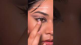 How to draw lower eyelash using eyeliner tutorial shorts [upl. by Malet]