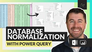 Database Normalization for Beginners  How to Normalize Data w Power Query full tutorial [upl. by Tansy]