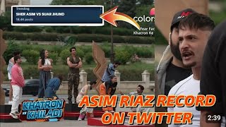 ASIM RIAZ NE RECORD BANAYA X PAR YANI TWITTER PAR 😱ASIM RIAZ ROCORD PAR 😱ASIM rocks 😱 [upl. by Atik]