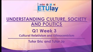 Cultural Relativism and Ethnocentrism  Understanding Culture Society and Politics [upl. by Sharl]