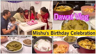 Itna Sara Khana Banaya Mishu ke Birthday peFirst celebration in new house [upl. by Rodoeht]