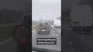 Hoever mag een lading bij een auto uitsteken [upl. by Yhtak275]