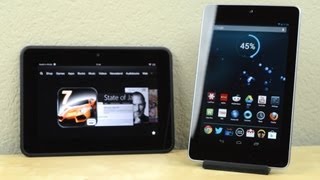 Review Kindle Fire HD vs Nexus 7 [upl. by Ahsrav]