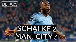 SCHALKE 23 MAN CITY UCL HIGHLIGHTS [upl. by Trella]