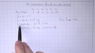 VWO5wisAH89 De recursieve formule van een somrij [upl. by Yentiw]