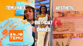 EPIC TEMU Haul Aesthetic Birthday Dinner 🥳 [upl. by Yliah698]