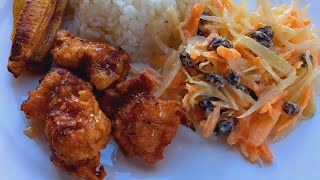 Receta de NUGGETS de cerdo con ensalada es delicioso y facil [upl. by Eeltrebor]