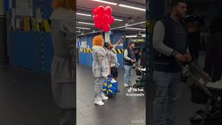 When is Halloween in New York subway 🚇 viralvideo funny woah halloween ￼ [upl. by Nniuqal]