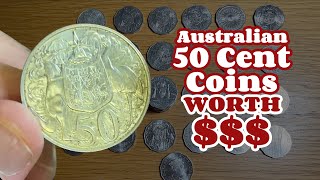 Australian 50c Coins To Look For Worth Money  2024 50c Coins [upl. by Shae579]