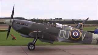 17 Spitfires Formation at Duxford 2015 Battle of Britain 75th Anniversary [upl. by Notlad]