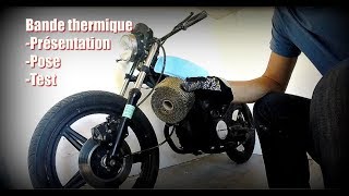 Unboxing  pose  test  bande thermique sur échappement moto [upl. by Galer571]