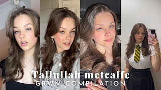 Tallulah Metcalfegrwm compilation beauty makeuptutorial grwm makeup beautytips tiktok [upl. by Spillihp616]