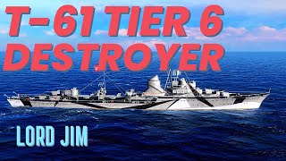 Tier 6 T61 Destroyer  T61 muhribi  World of Warships Blitz [upl. by Ailed]