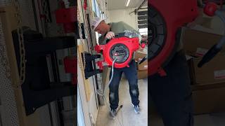 Installing the new ​⁠einhellcanada cordless water hose reel in the shop [upl. by Ahsiaa]