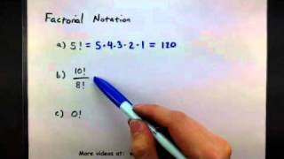 Probability  factorial notation [upl. by Frans]