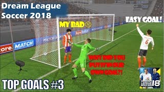 TOP GOALS 3 SEXY DRIBBLING SKILLS  Dream League Soccer [upl. by Aitnohs]