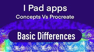 Procreate App Vs Concepts for iPad artdrawingdoodlingcut files [upl. by Neirual117]