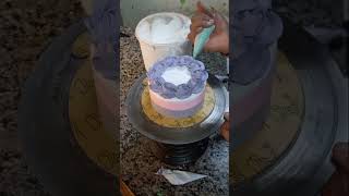 Aapke Jivan Neela cake pink colour Blueberry colour combination cake short viral [upl. by Maller]