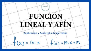 Función lineal y afín  Ejercicios resueltos [upl. by Ettecul]