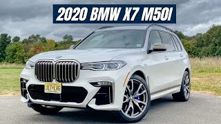 2020 BMW X7 M50i Review  A FAST Large Luxury SUV [upl. by Zacharie]