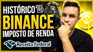 IMPOSTO DE RENDA CRIPTOMOEDAS COMO PEGAR SEU DADOS NA BINANCE PARA DECLARAR O IRPF 2024 [upl. by Jeritah462]