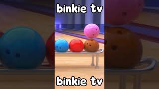 Binkie TV  BOWLING  Learn Colors [upl. by Sik]