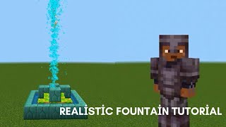 Minecraft Realistic Fountain Tutorial Minecraft Bedrock [upl. by Aynat863]