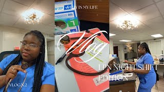 vlog  day in the life of a nurse  LPN  night shift  skilled nursing [upl. by Naud]